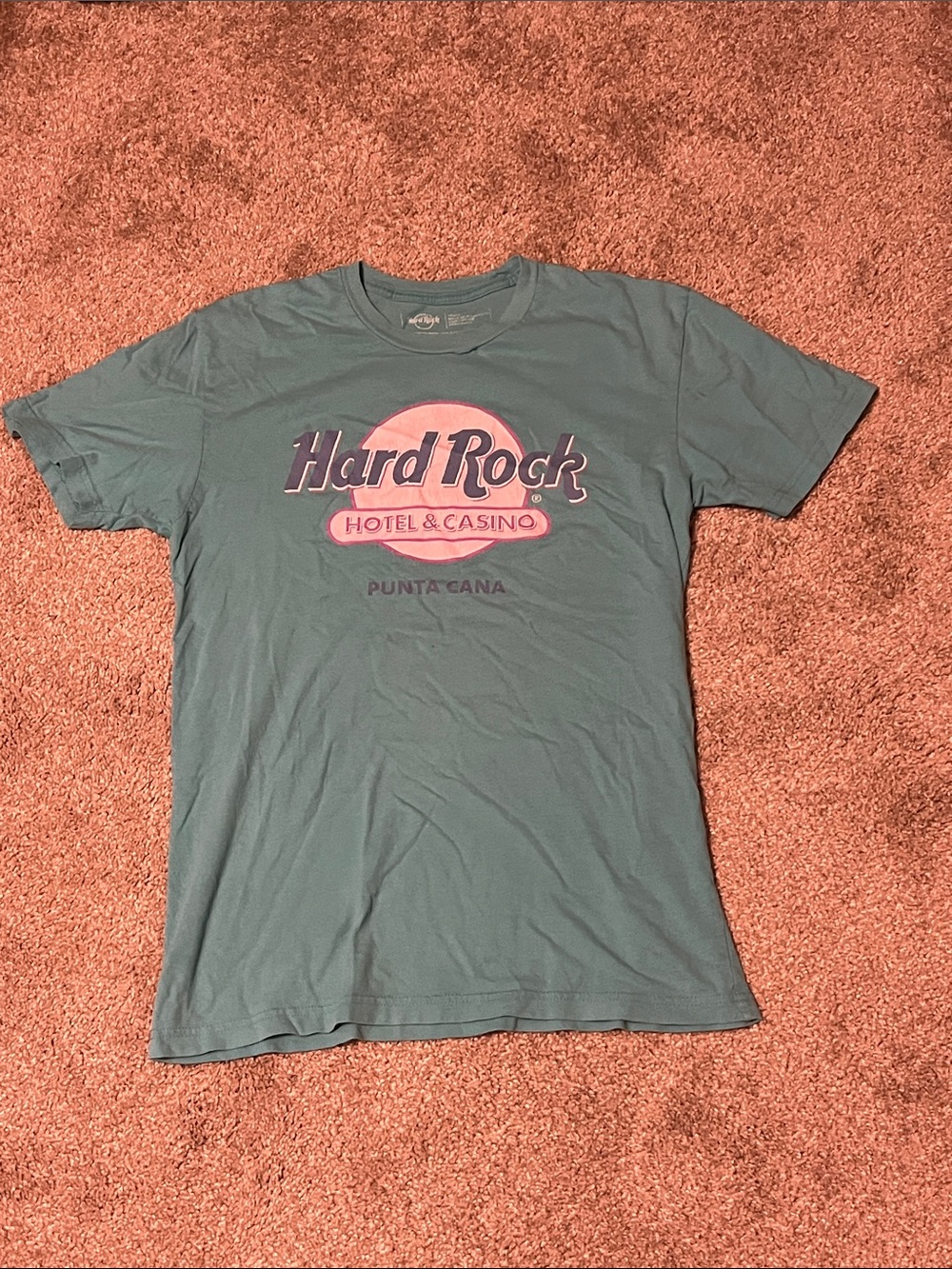 Hard Rock Cafe Teal Graphic Logo Tee - Punta Cana